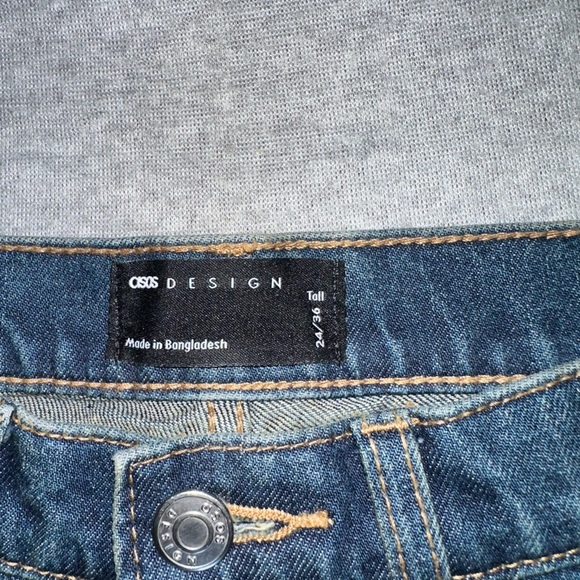 ASOS Blue Flare Wide Leg Jeans - Picture 5 of 5